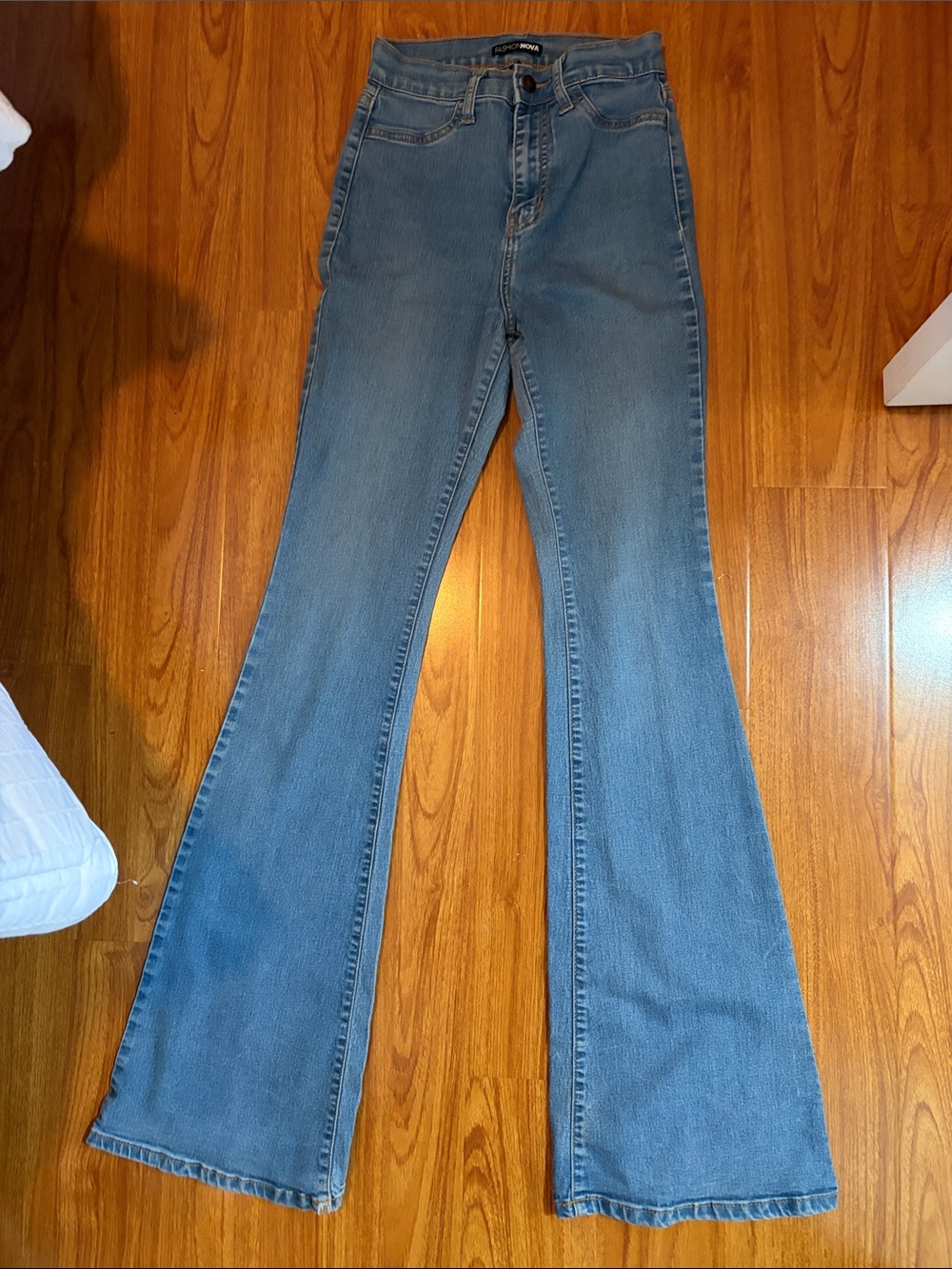 Fashion Nova Light Blue Bootcut Jeans
